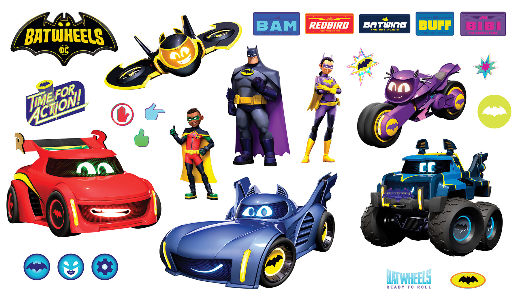 Batwheels Characters Wall Decals by WallPops