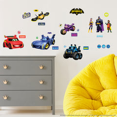 Batwheels Characters Wall Decals in a room setting