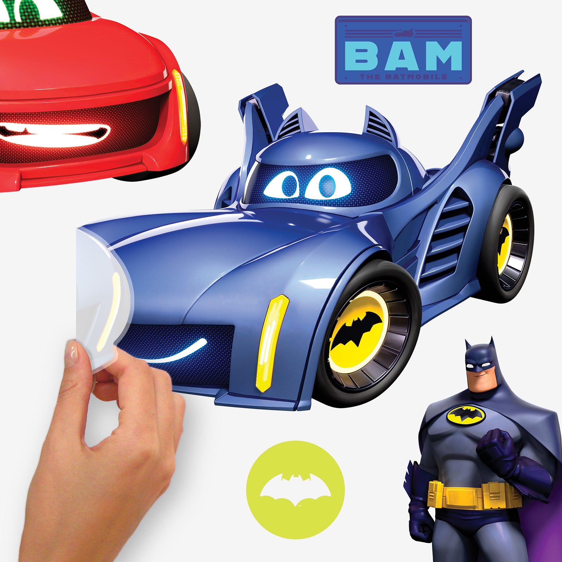 Batwheels Characters Wall Decals - how to peel