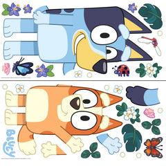 Bluey & Bingo Character Blue Wall Decals - panels