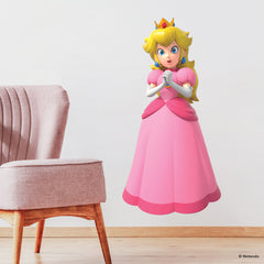 Super Mario Princess Peach Wall Decals in a room setting