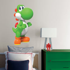Super Mario Yoshi Wall Decals in a room setting
