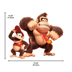 Donkey Kong and Diddy Kong Wall Decals - dimensions
