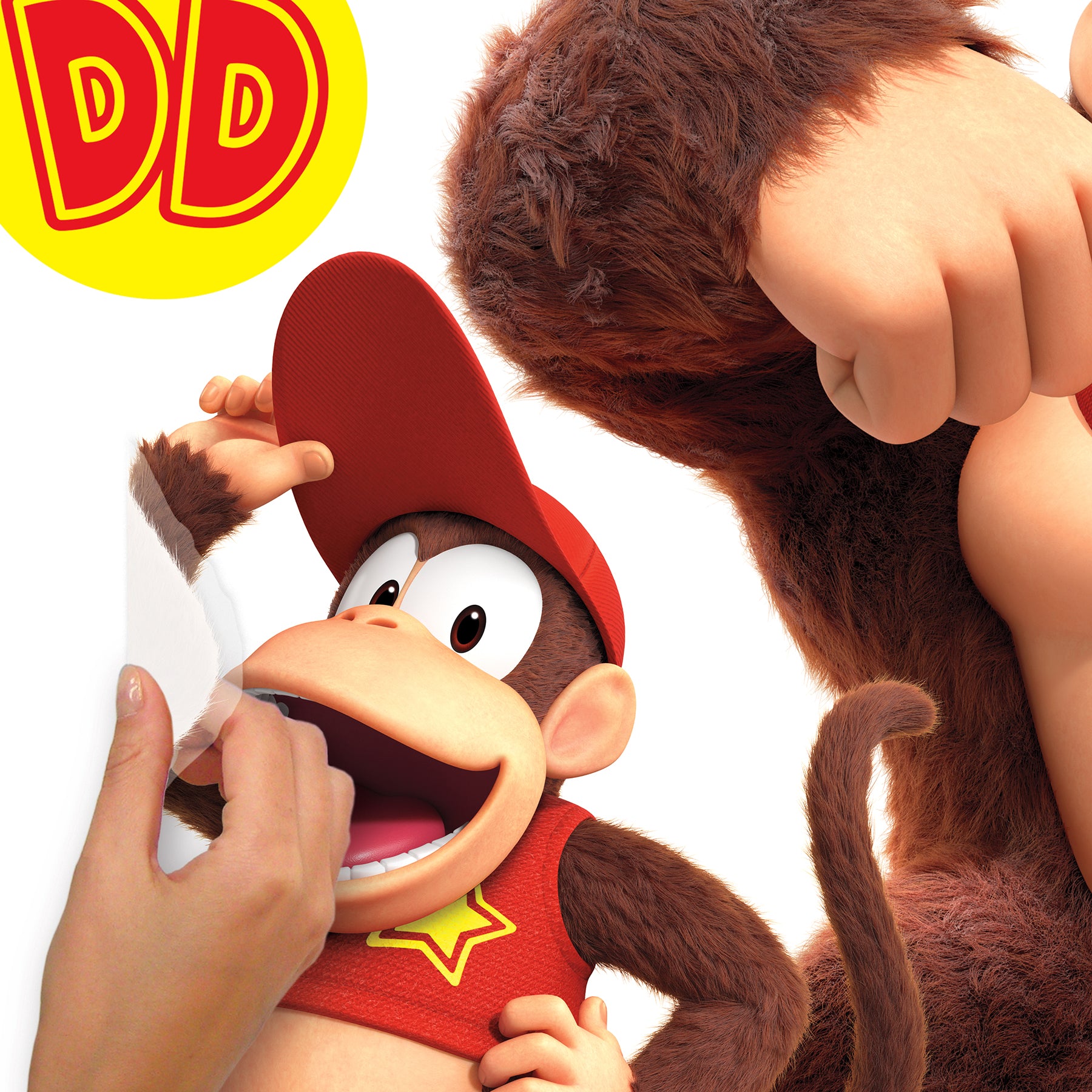 Donkey Kong and Diddy Kong Wall Decals - how to peel
