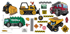 Tonka Trucks Wall Decals - dimensions