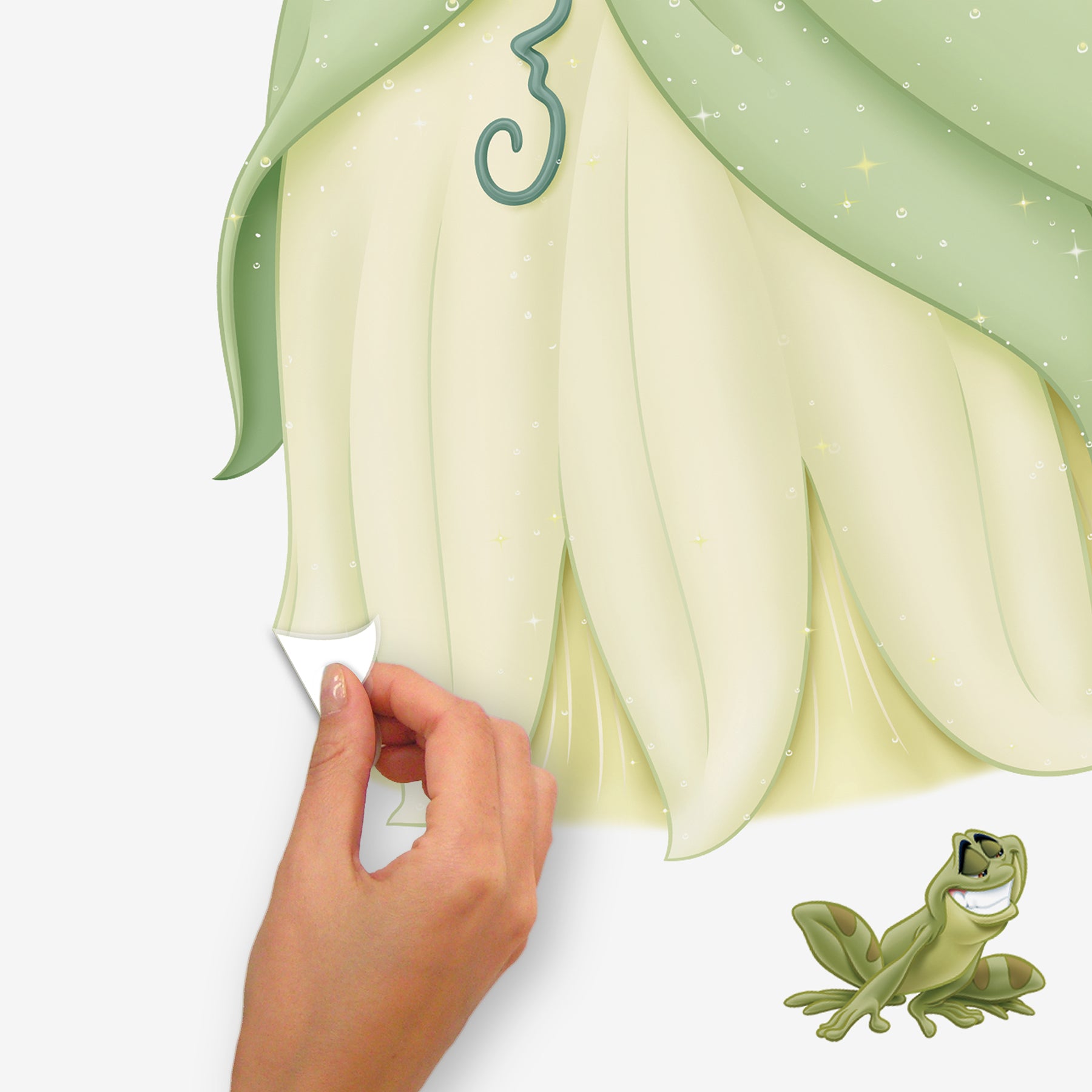 Disney Princess Tiana Wall Decals - how to peel