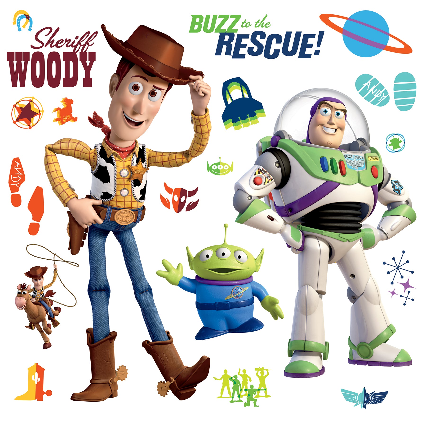 Disney Buzz Lightyear and Woody Wall Decals by WallPops