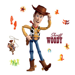 Disney Buzz Lightyear and Woody Wall Decals pattern close-up