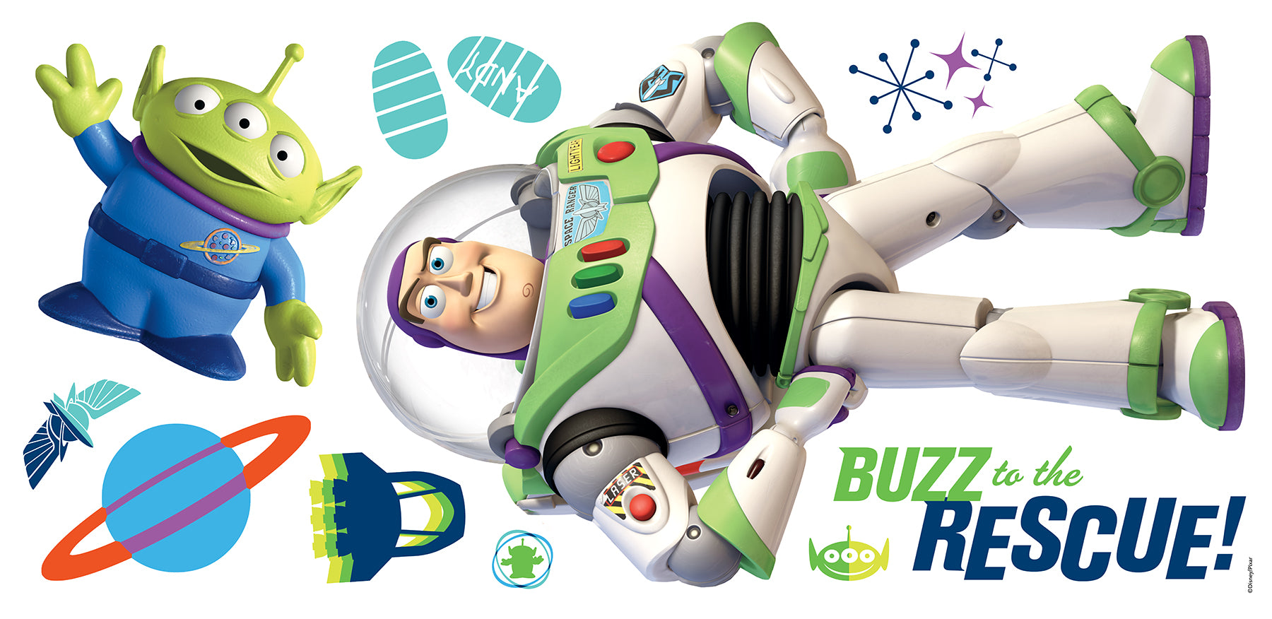 Disney Buzz Lightyear and Woody Wall Decals - panels
