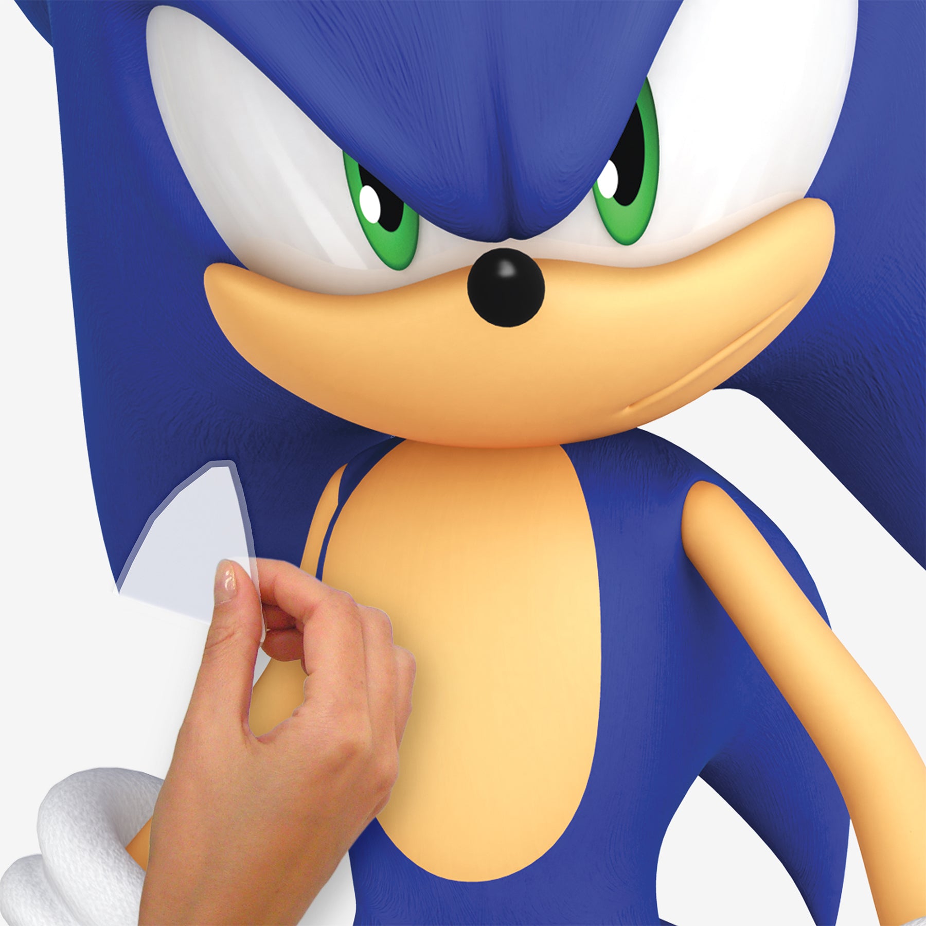 Sonic The Hedgehog Sonic Wall Decals - how to peel
