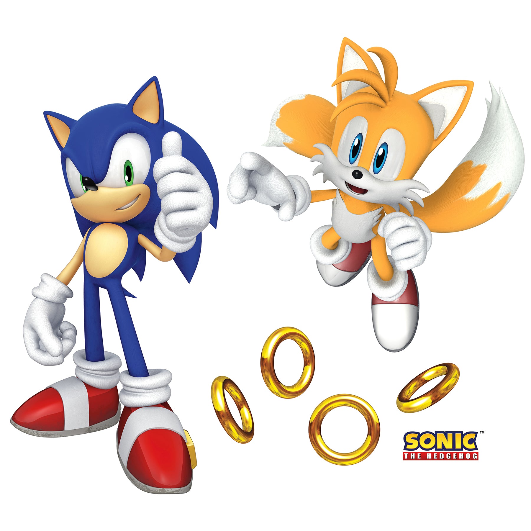 Sonic The Hedgehog Sonic and Tails Wall Decals by WallPops
