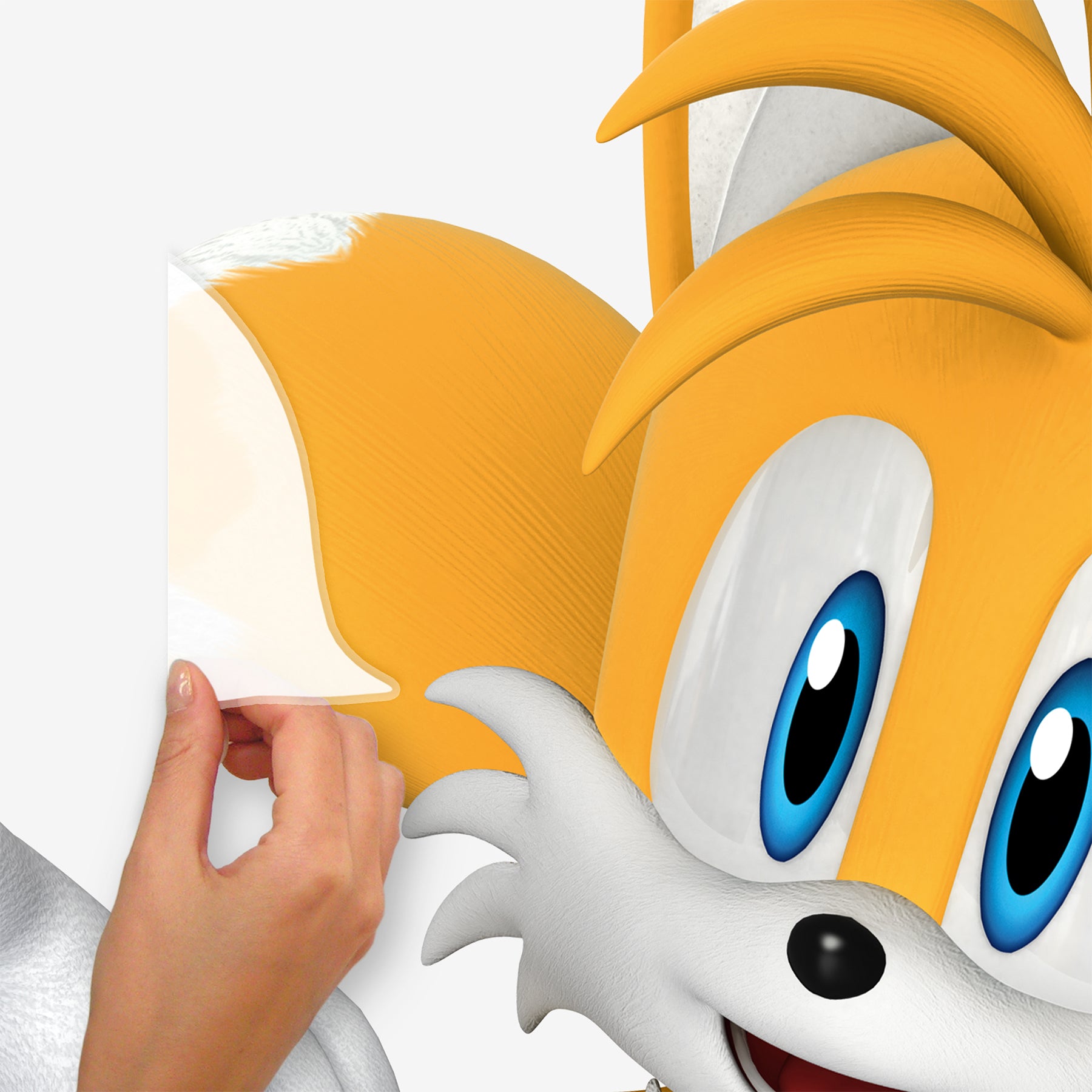 Sonic The Hedgehog Sonic and Tails Wall Decals - how to peel