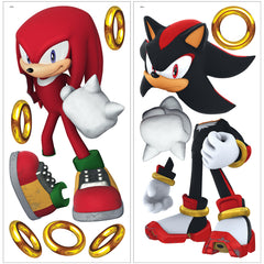 Sonic The Hedgehog Knuckles and Shadow Wall Decals - panels