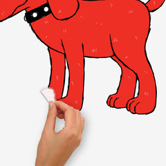Clifford the Big Red Dog and His Friends Wall Decals - how to peel