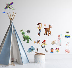 Disney Toy Story Characters Wall Decals in a room setting
