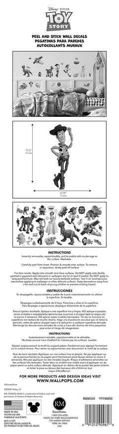 Disney Toy Story Characters Wall Decals - packaging