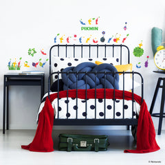 Nintendo Pikmin Characters Wall Decals in a room setting