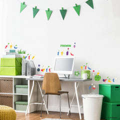 Nintendo Pikmin Characters Wall Decals in a room setting