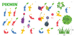 Nintendo Pikmin Characters Wall Decals - dimensions