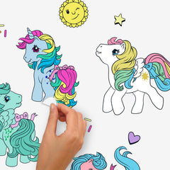 My Little Pony Retro Characters Wall Decals - peel and stick application