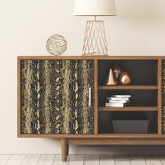 Snake Skin Peel and Stick Wallpaper in a room setting