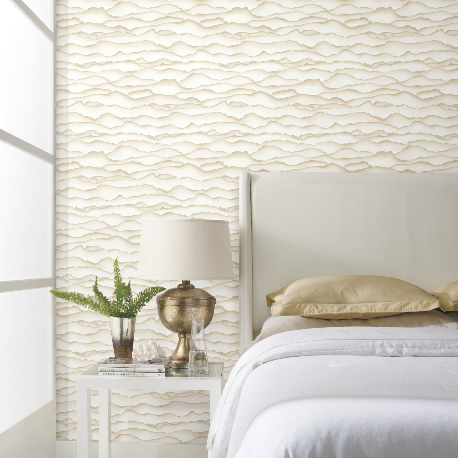 Singed Peel and Stick Wallpaper in a room setting