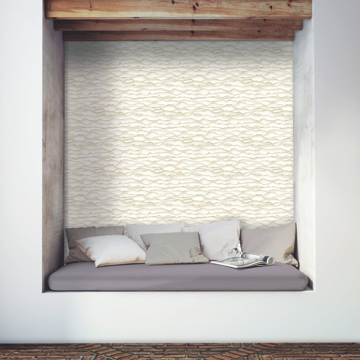 Singed Peel and Stick Wallpaper in a room setting