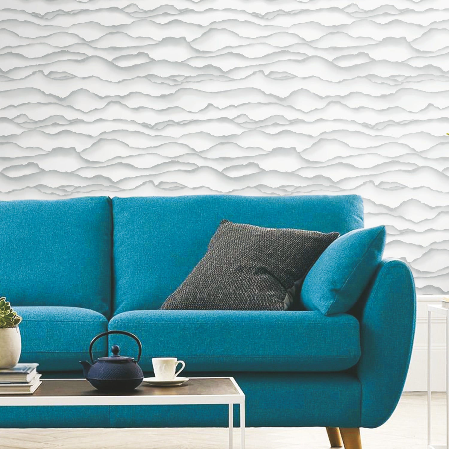 Singed Peel and Stick Wallpaper in a room setting