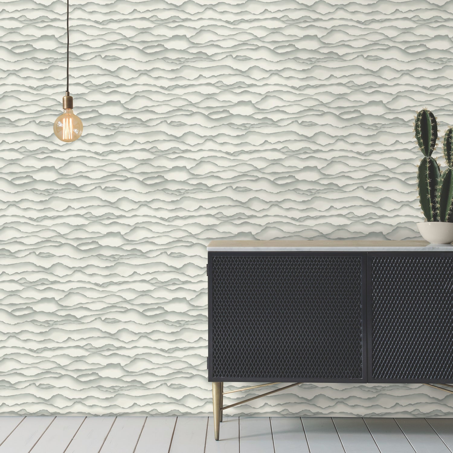 Singed Peel and Stick Wallpaper in a room setting