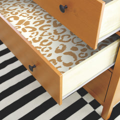 Leopard Peel and Stick Wallpaper in a room setting