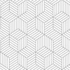 Striped Hexagon Peel and Stick Wallpaper by WallPops