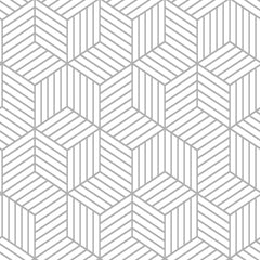 Striped Hexagon Peel and Stick Wallpaper by WallPops