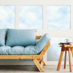 Cloud Peel and Stick Wallpaper in a room setting