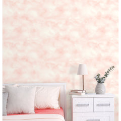 Cloud Peel and Stick Wallpaper in a room setting