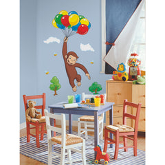 Curious George Wall Decals in a room setting