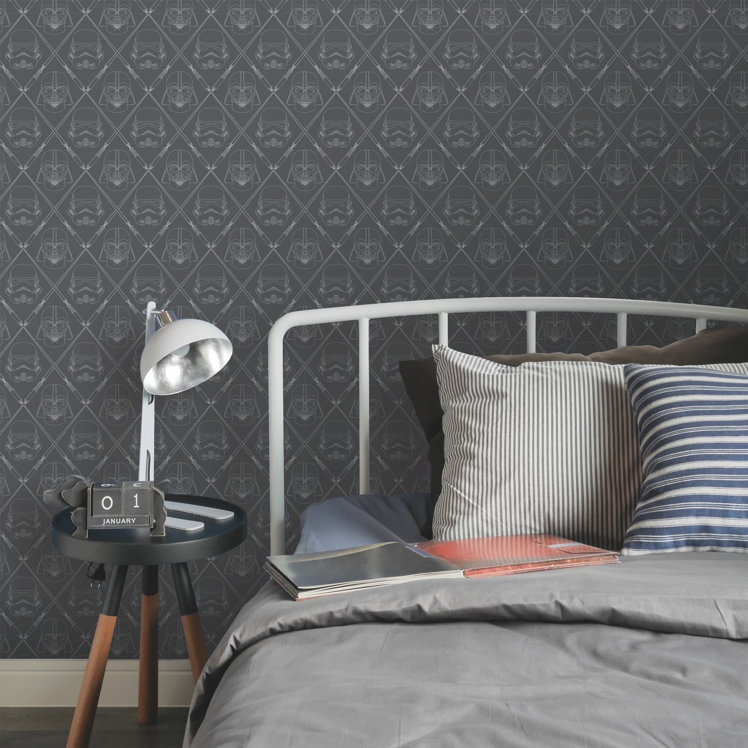 Star Wars The Dark Side Peel & Stick Wallpaper in a room setting