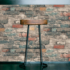 Brick Alley Peel and Stick Wallpaper in a room setting