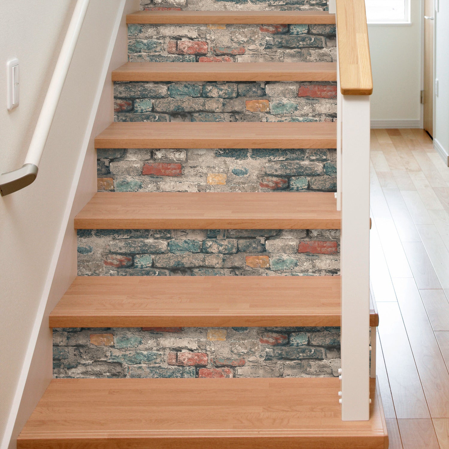 Brick Alley Peel and Stick Wallpaper in a room setting
