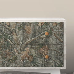 Kanati Camo Peel and Stick Wallpaper in a room setting