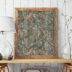 Kanati Camo Peel and Stick Wallpaper in a room setting