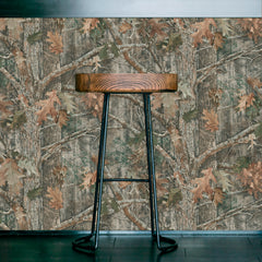 Kanati Camo Peel and Stick Wallpaper in a room setting
