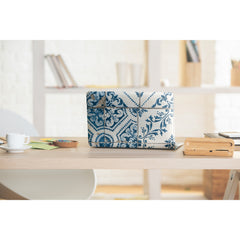 Mediterranean Tile Peel and Stick Wallpaper in a room setting
