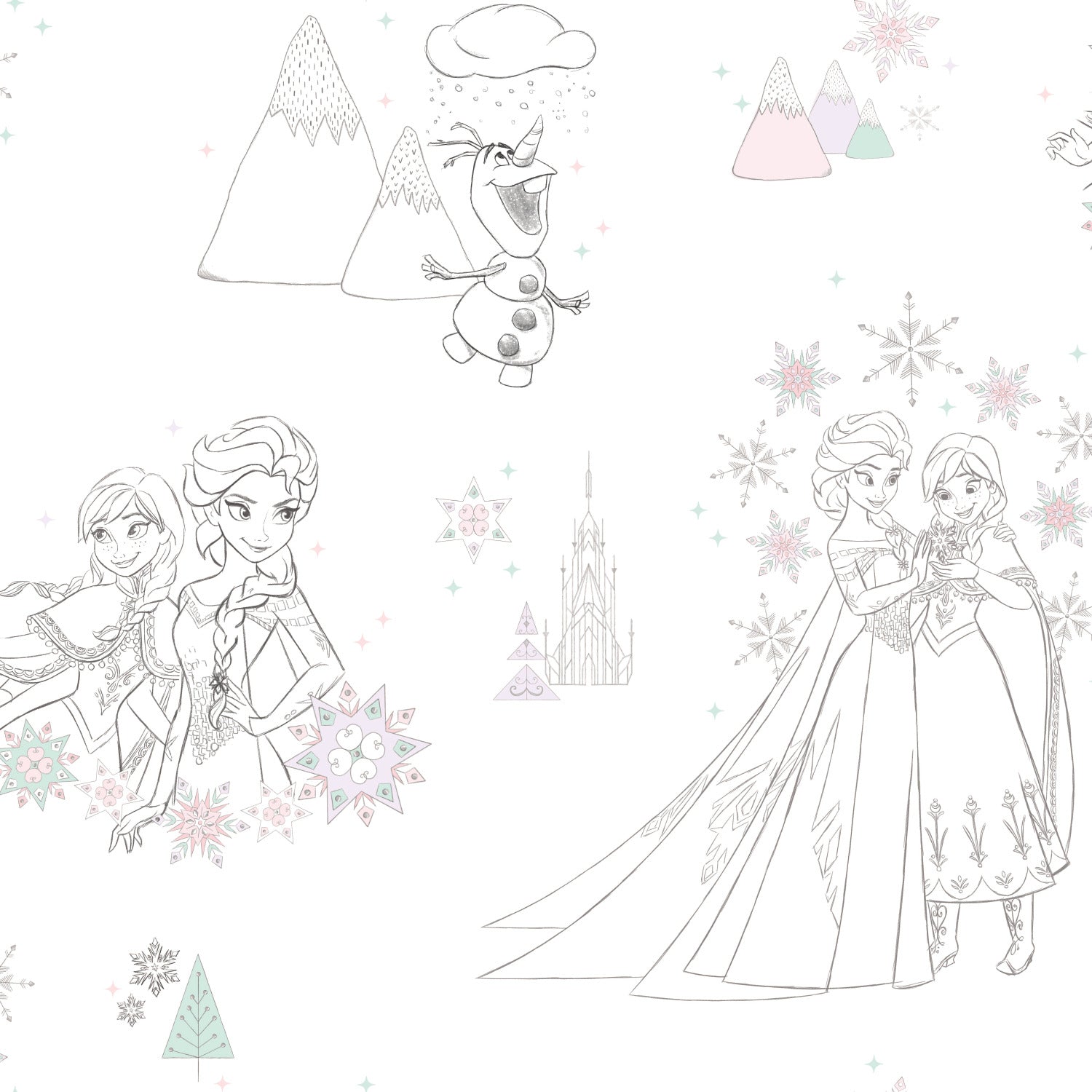 Disney Frozen Disney Frozen Peel and Stick Wallpaper Roll by WallPops