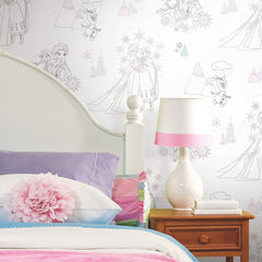 Disney Frozen Disney Frozen Peel and Stick Wallpaper Roll in a room setting