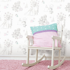 Disney Frozen Disney Frozen Peel and Stick Wallpaper Roll in a room setting