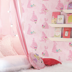 Disney2 Peel and Stick Wallpaper in a room setting