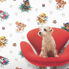 Paw Patrol Paw Patrol Peel and Stick Wallpaper in a room setting