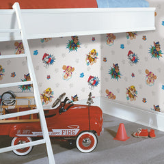 Paw Patrol Paw Patrol Peel and Stick Wallpaper in a room setting