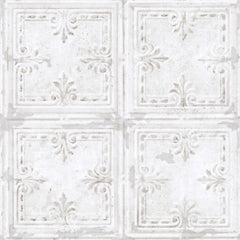 Tin Tile Peel and Stick Wallpaper by WallPops