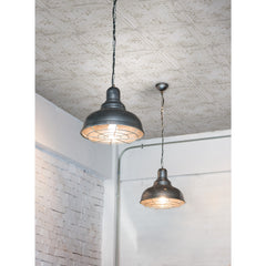 Tin Tile Peel and Stick Wallpaper in a room setting